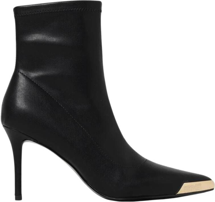 Versace Jeans Couture Zwarte Enkellaarsjes voor Dames Aw23 Black Dames