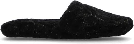 Versace Katoenen pantoffels Black Unisex