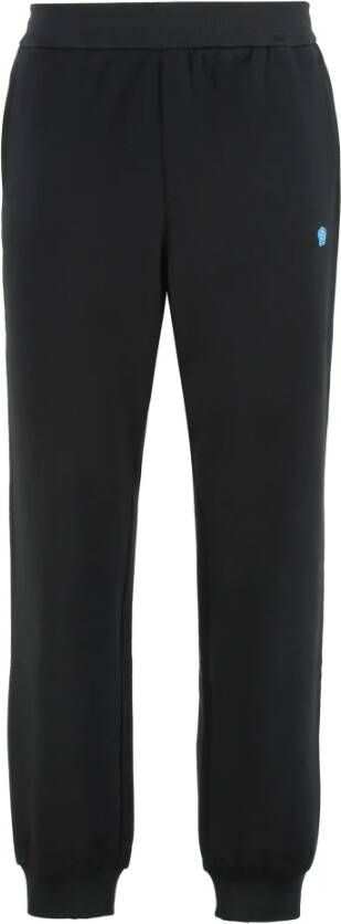 Versace Katoenen trainingsbroek met geribbelde boorden