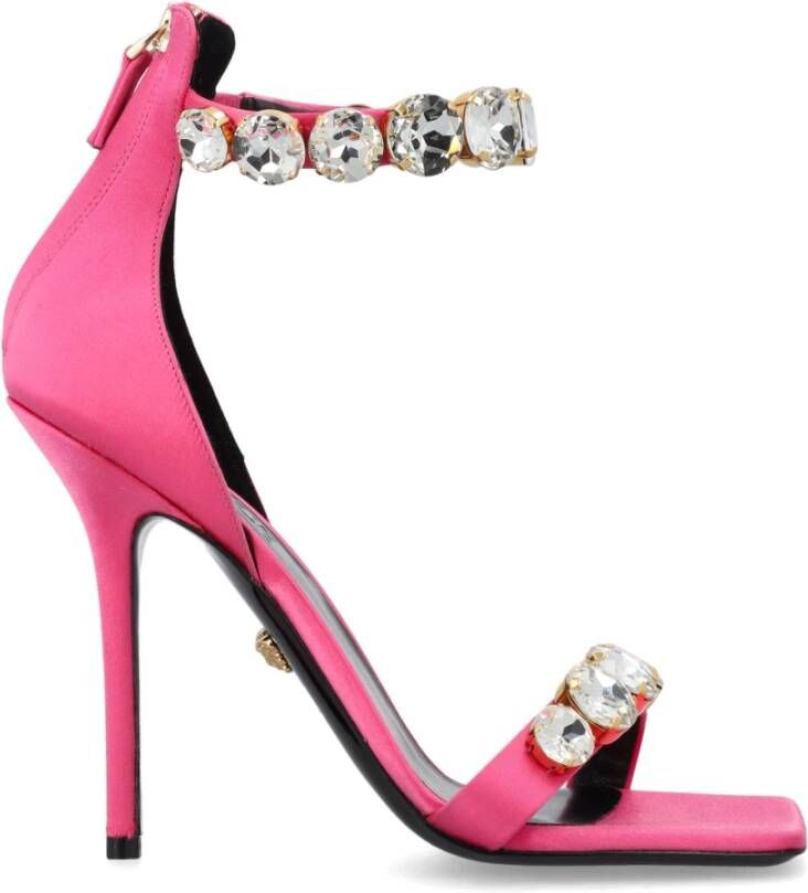 Versace Kristallen Sandalen Pink Dames
