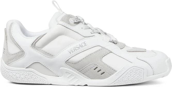 Versace Lace-Up Sneakers met Logo Pull-Tab