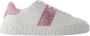 Versace Witte Roze Leren Sneakers La Greca White Dames - Thumbnail 8