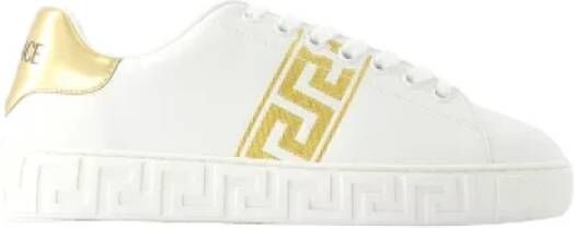 Versace Sneakers met geborduurd logo White Dames