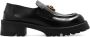 Versace Zwarte platte schoenen met Medusa Moccasin Black Dames - Thumbnail 1