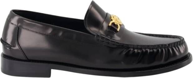 Versace Leren Medusa 95 Loafers Black Heren