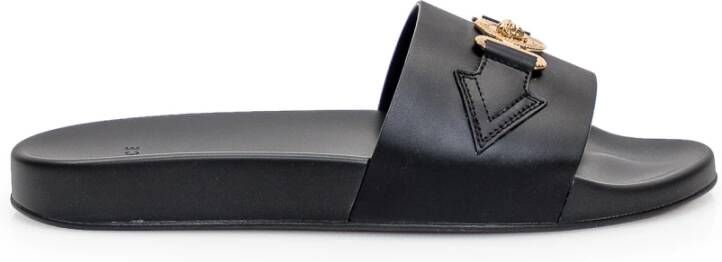 Versace Leren Sandalen met Gouden Medusa