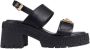 Versace Leren sandalen met logodetail - Thumbnail 1