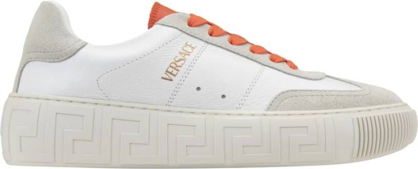 Versace Leren Vetersneakers voor Vrouwen