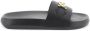 Versace Goudkleurige Medusa Open Teen Slides Black Heren - Thumbnail 1