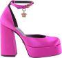 Versace Luxe Roze Satijnen Dcolleté Schoenen Pink Dames - Thumbnail 1
