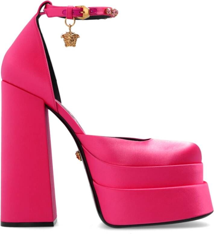 Versace Medusa Aevitas platform pumps Roze Dames