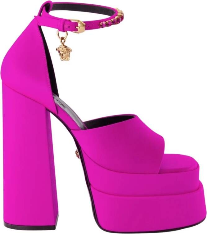 Versace Medusa Aevitas Dubbele Plateau Sandalen Pink Dames