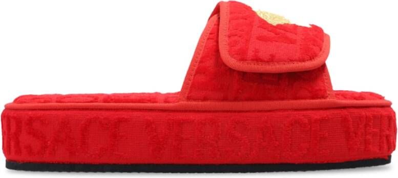 Versace Medusa Head Slides Rood Dames