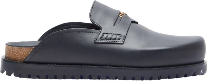 Versace Medusa Leren Muiltjes met Penny Strap Black Heren - Foto 4