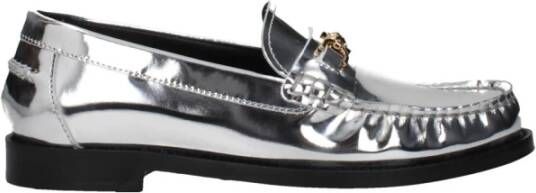 Versace Metallic Logo Loafers voor Mannen