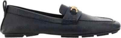 Versace Metallic Medusa Head Leren Loafers Black Heren