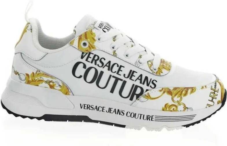 Versace Jeans Couture Witte Sneakers voor Dames Aw23 White Dames