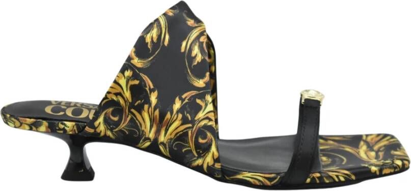 Versace Platte Schoenen Lage Hak Stof Fantasie Multicolor Dames
