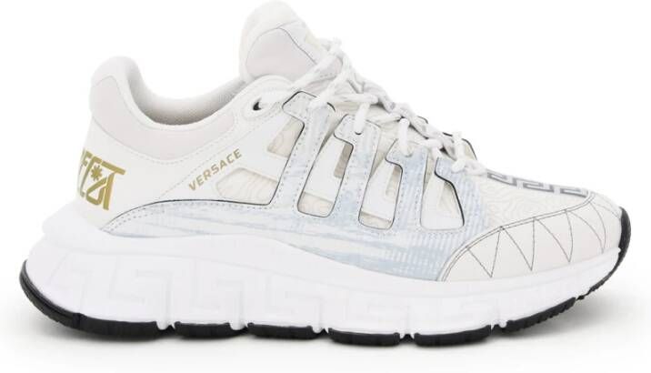 Versace Trigreca Sneakers Glamoureuze en zelfverzekerde stijl White Heren