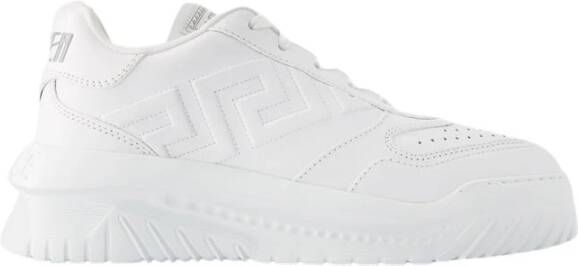 Versace Greca Odissea Veterschoenen van leer White Heren