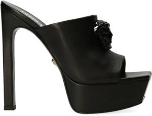 Versace Platte sandalen Zwart Dames