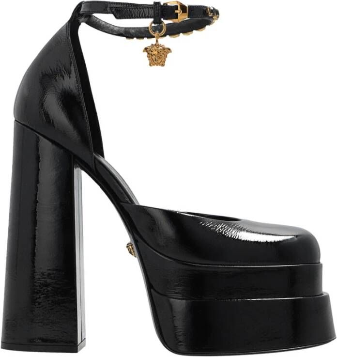 Versace Pumps & high heels Aevitas' Black Pumps With Medusa Charm And Platfor in zwart