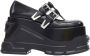 Versace Pre-owned Leather flats Black Dames - Thumbnail 1