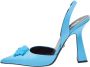 Versace Pre-owned Leather heels Blue Dames - Thumbnail 1