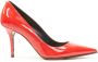 Versace Pre-owned Leather heels Red Dames - Thumbnail 1