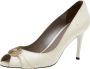Versace Pre-owned Leather heels White Dames - Thumbnail 1