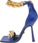Versace Pre-owned Leather sandals Blue Dames - Thumbnail 1