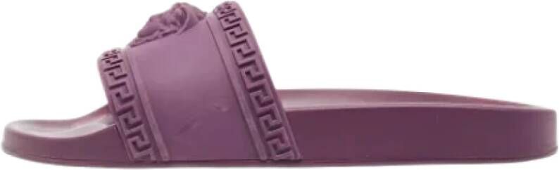Versace Pre-owned Rubber sandals Purple Dames