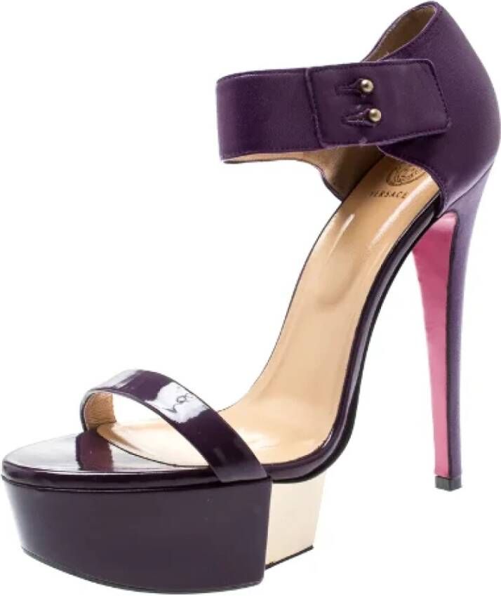 Versace Pre-owned Sandalen Purple Dames