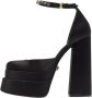 Versace Pre-owned Satin heels Black Dames - Thumbnail 1