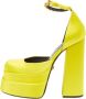 Versace Pre-owned Satin heels Yellow Dames - Thumbnail 1