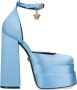 Versace Medusa Aevitas Vierkanteeus Pumps Blue Dames - Thumbnail 3