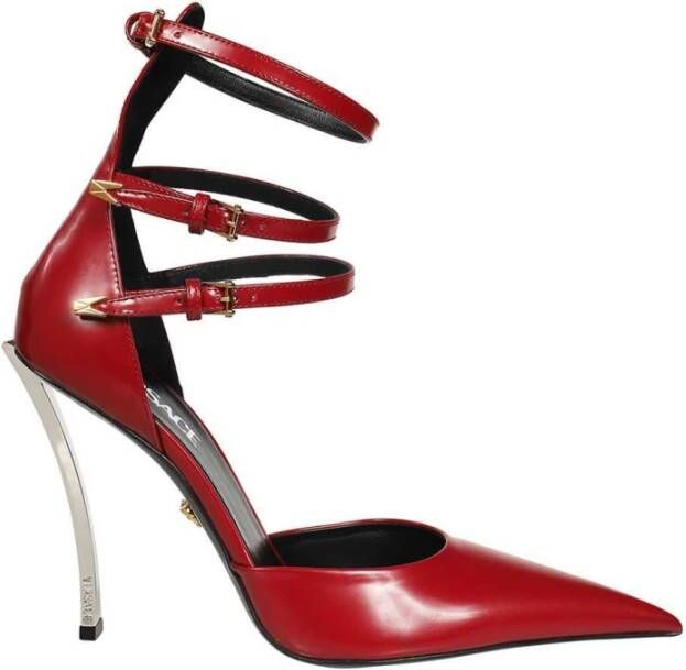 Versace Puntige Neus Leren Pumps