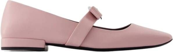 Versace Ballerinas Leather Pink in roze