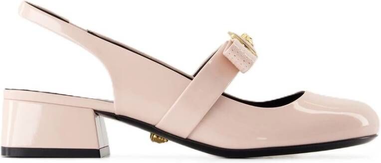 Versace Roze leren pumps