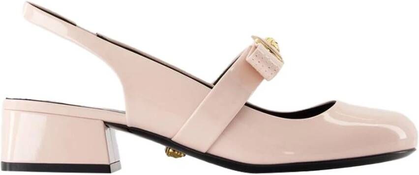 Versace Roze Leren Slingback Pumps