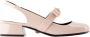 Versace Roze Leren Slingback Pumps - Thumbnail 1