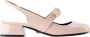 Versace Roze Leren Slingback Pumps - Thumbnail 1