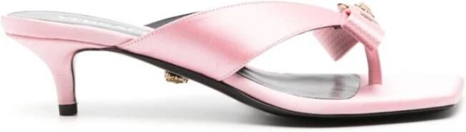 Versace Roze Satijnen Hakmuiltjes Pink Dames