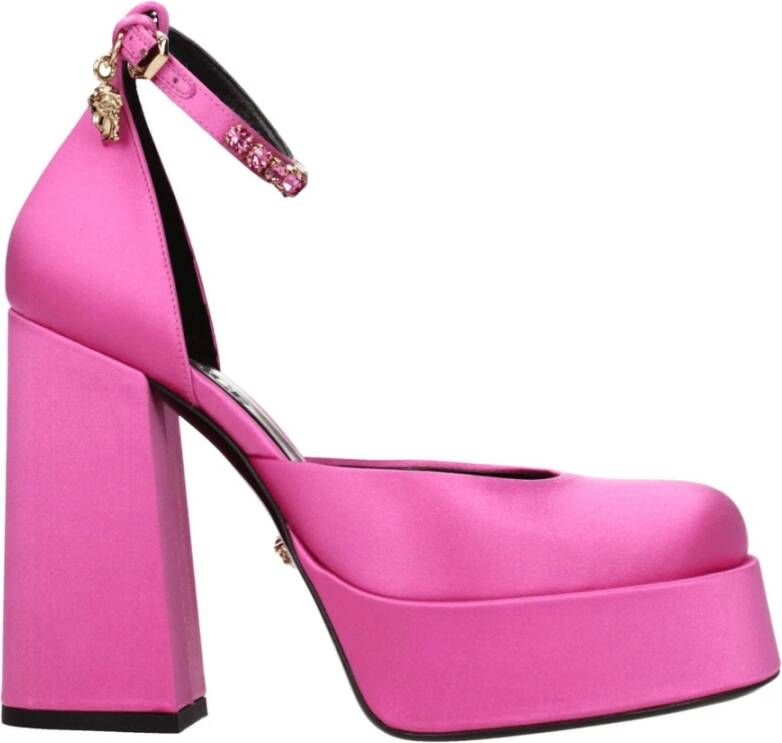 Versace Roze Satijnen Plateau Pumps