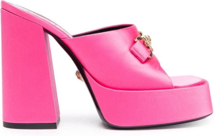Versace Medusa 95 platform mules Roze Dames