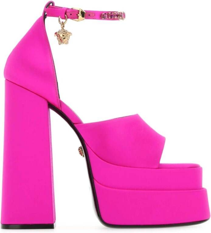 Versace Medusa Aevitas Dubbele Plateau Sandalen Pink Dames