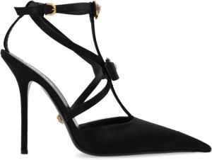 Versace Satijnen pumps Zwart Dames