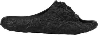 Versace Geëmbosseerde Medusa Dimension Slides Black Heren
