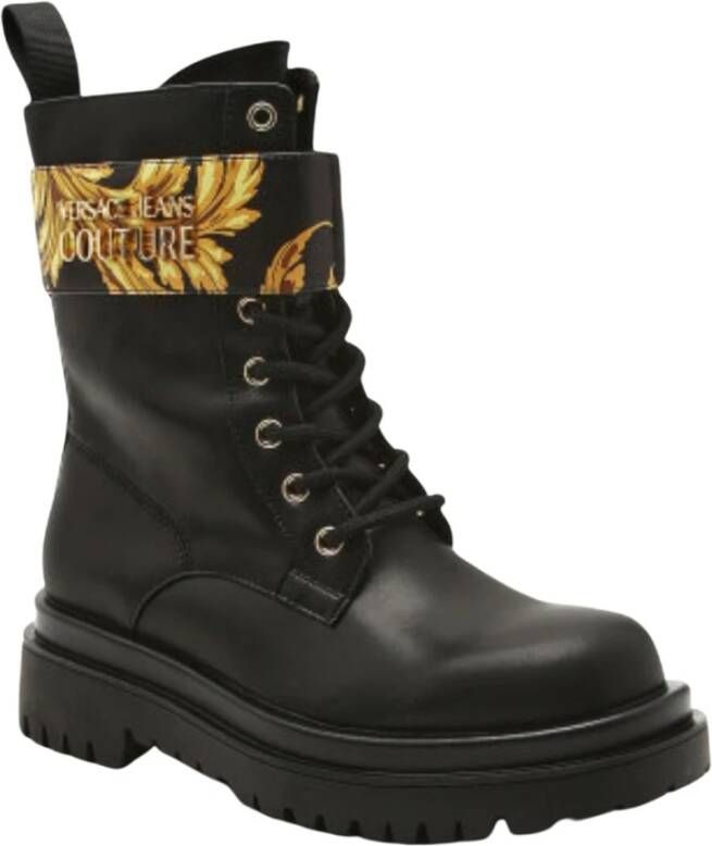 Versace Jeans Couture Vrouwenschoenen Ankle Boots 73Va3S64 Zs358 G89 Black Zwart Dames