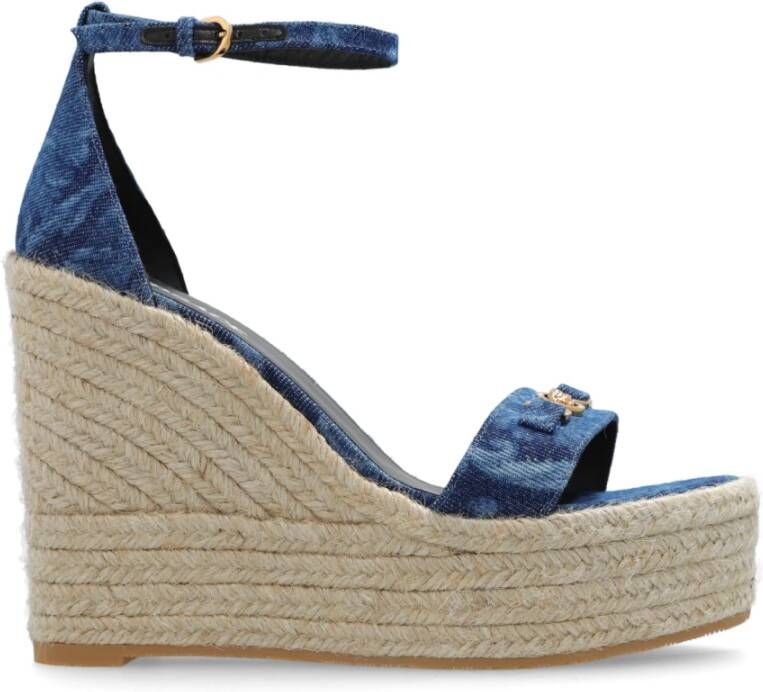 Versace Sleehak sandalen Blue Dames
